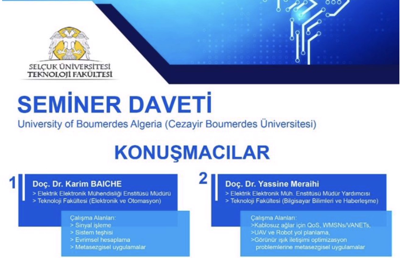 Boumerdes Üniversitesi Öğretim Elemanları İşbirliği Semineri